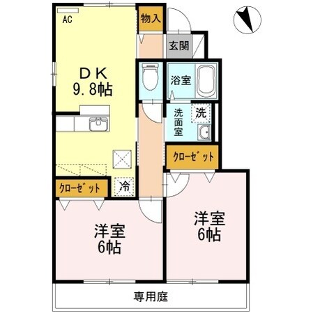 阿南駅 徒歩45分 1階の物件間取画像